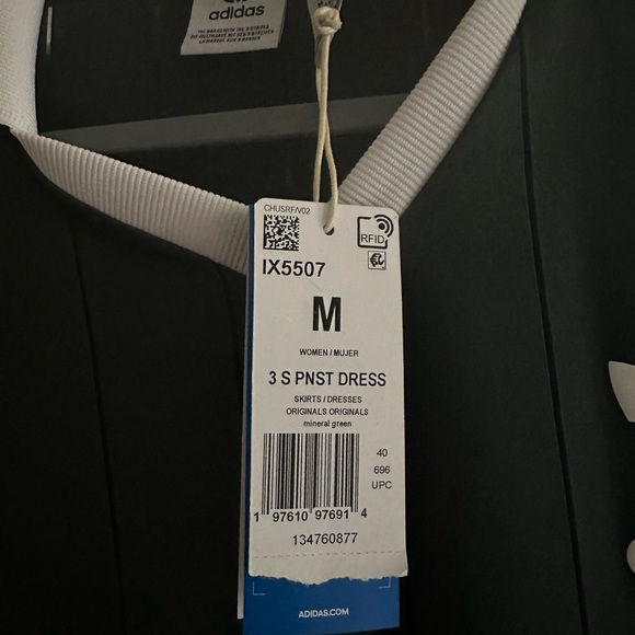 Adicolor 3 Stripes Pinstripe Dress - Picture 5 of 5